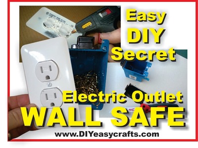 How to make a Easy DIY Secret Hidden Electric Outlet Wall Safe