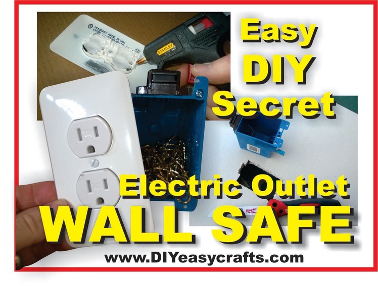 How to make a Easy DIY Secret Hidden Electric Outlet Wall Safe