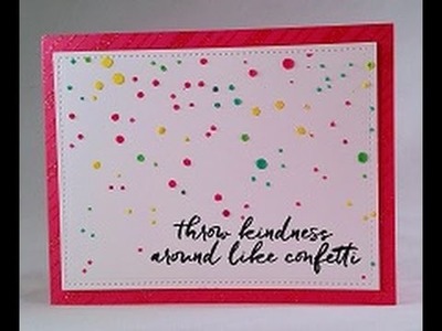 Share Handmade Kindness- Confetti Card