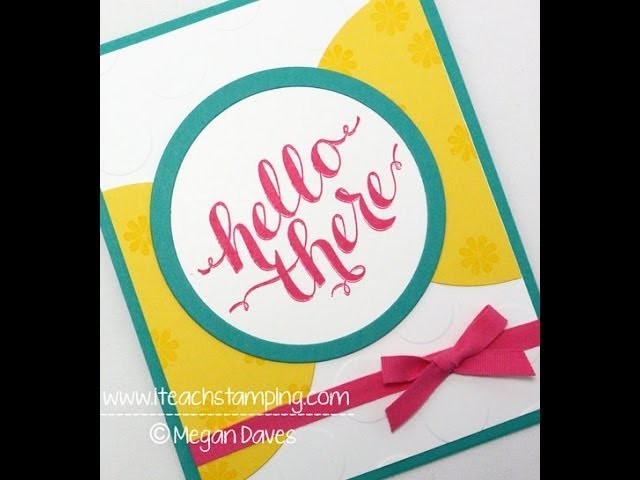 Using Stampin' Up! Hello There Stamp Set to Make a Handmade Card