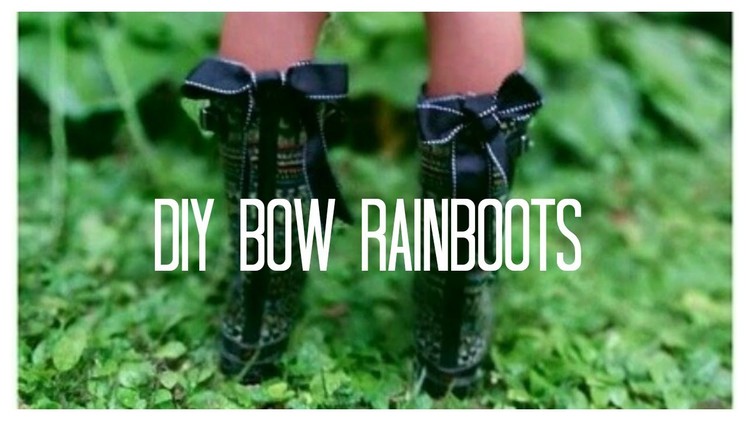 DIY Bow Back Rain Boots