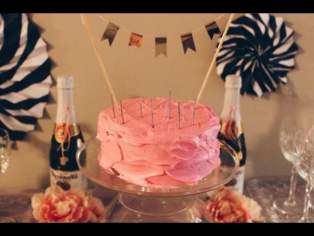 DIY Cake Topper, Nail Bar and Girls Night 17th Birthday Party | Pinterest Approved