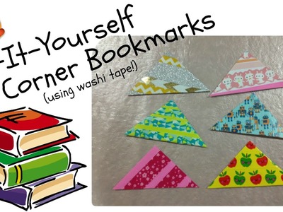 DIY Corner Bookmarks (using washi tape!!)