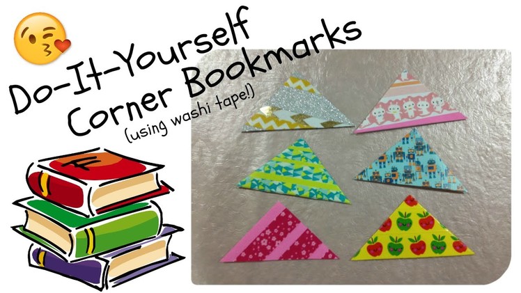DIY Corner Bookmarks (using washi tape!!)
