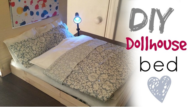 DIY craft:  barbie doll bed