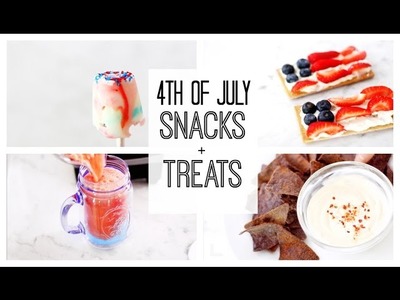 DIY Healthy 4th of July Snacks + Treats! | Low Fat + High Protein!