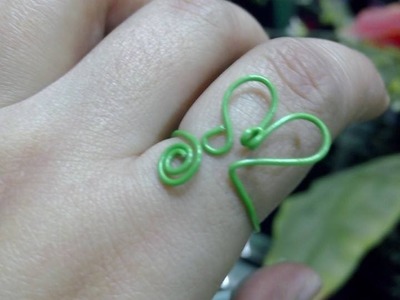 DIY heart swirl ring