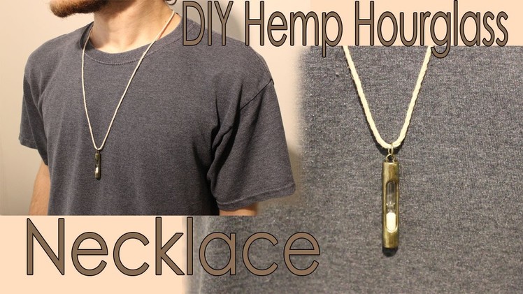 DIY Hemp Hourglass Necklace, Quick and Easy!