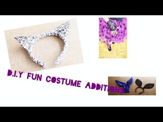 DIY - How to make Fingerless GLOVEs BUNNY EARS and CAT EARS