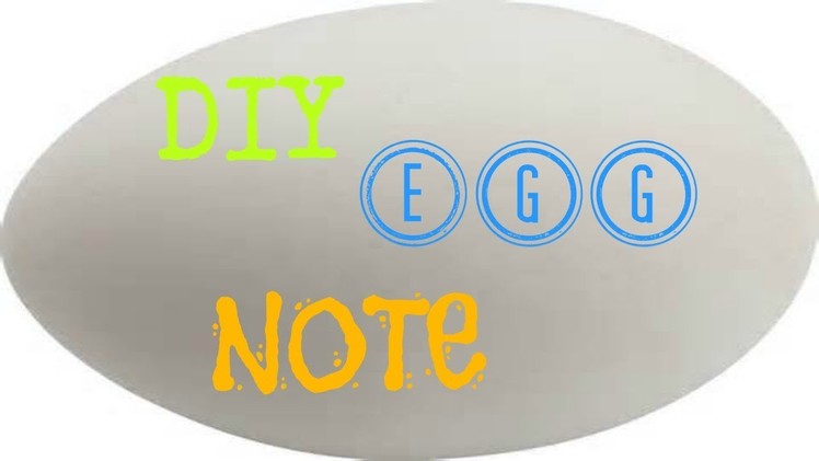 DIY message in a egg