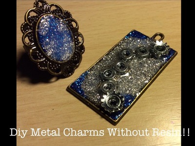 DIY Metal Charms without Resin