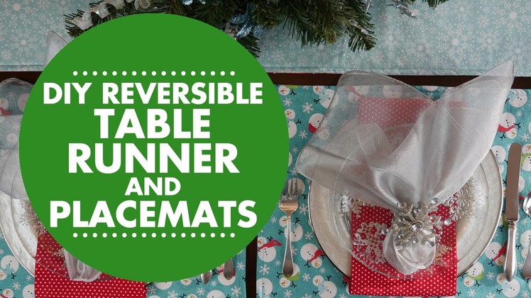 DIY Reversible Table Runner & Placemats