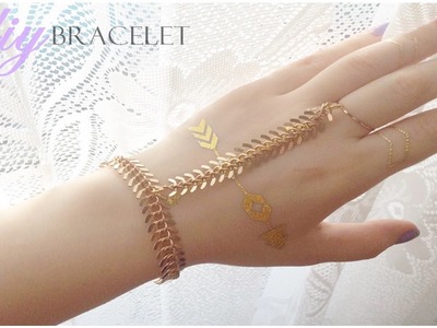 DIY : ring wrist bracelet | slave bracelet (EASY)