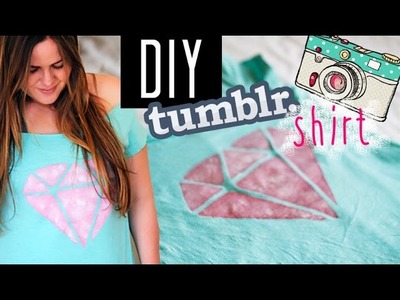 DIY Upcycling Tumblr Shirt for Spring (Tumblr Inspired) - DIY Camiseta (Faça Vc Mesmo)