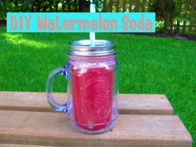 DIY Watermelon Soda ♡ -- quick, easy, and delicious!