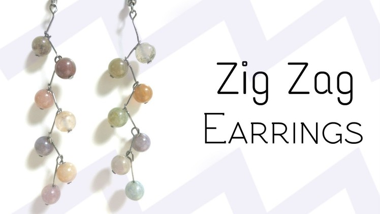 DIY Zig Zag Earrings