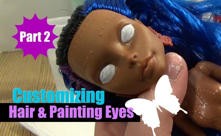 Doll Customizing Part 2 - Washing Hair & Starting Eyes | How to DIY | Monster High | Ever After High