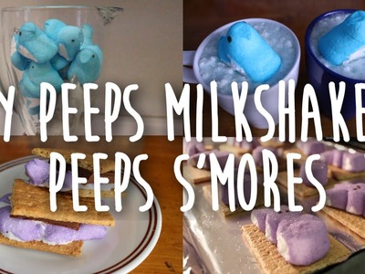 Easy DIY Peeps Milkshake + S'mores | SimplyMaci
