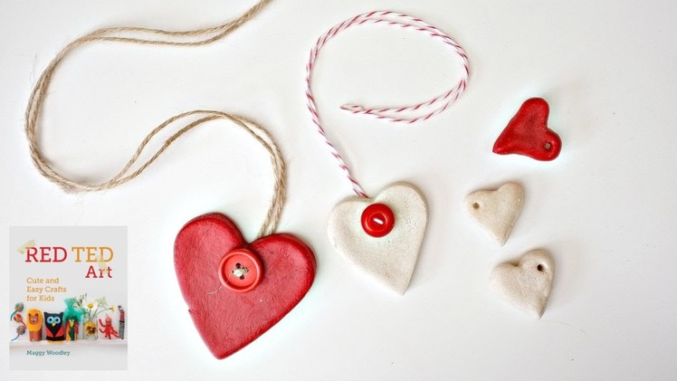 Easy Salt Dough Recipe & Heart Ornaments DIY