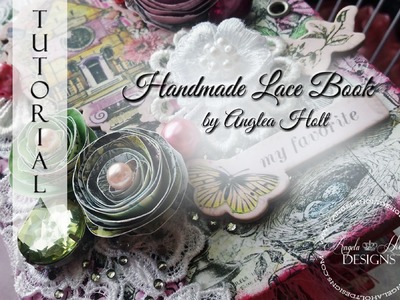 Handmade Book that holds Lace Tutorial FOR SALE