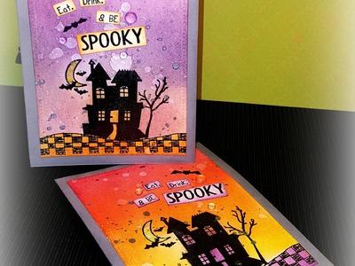 Handmade Halloween: Day 2 ~ Spooky Card Set Using the MISTI & Unity Stamp Co.