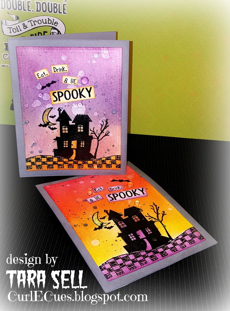 Handmade Halloween: Day 2 ~ Spooky Card Set Using the MISTI & Unity Stamp Co.