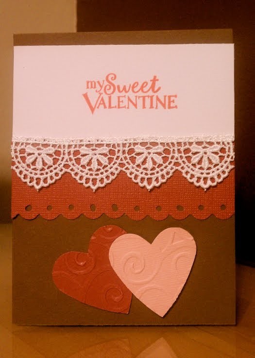 My Sweet Valentine Handmade Greeting Card