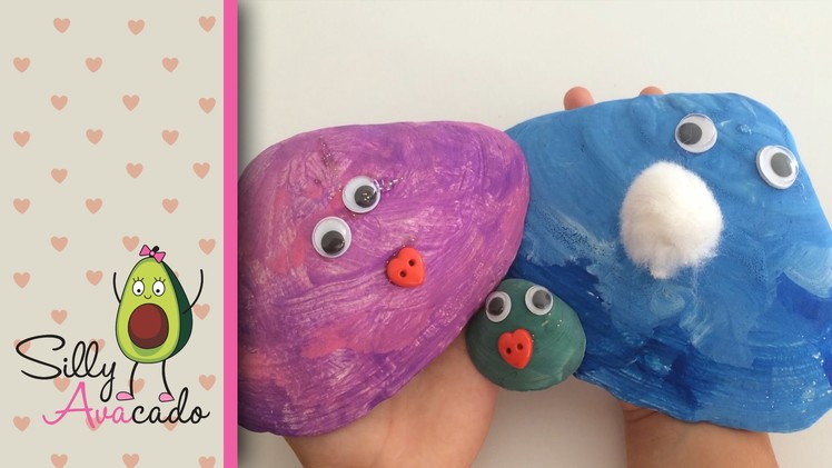 Paint Silly Seashells from the Beach! Fun & Easy DIY summer kid craft idea! Decorate w. Googly Eyes!