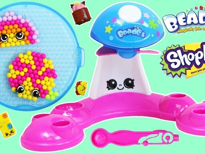 Shopkins Sweet Spree Beados Part 2 Quick Dry Design Station DIY Magic Beads in Shopkins Shapes!