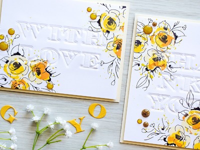 Simple Embossed Sentiments for Handmade Cards