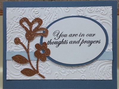 Thoughts and Prayers Handmade Sympathy Card
