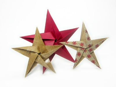 5 Pointed Origami Star Folding - DIY