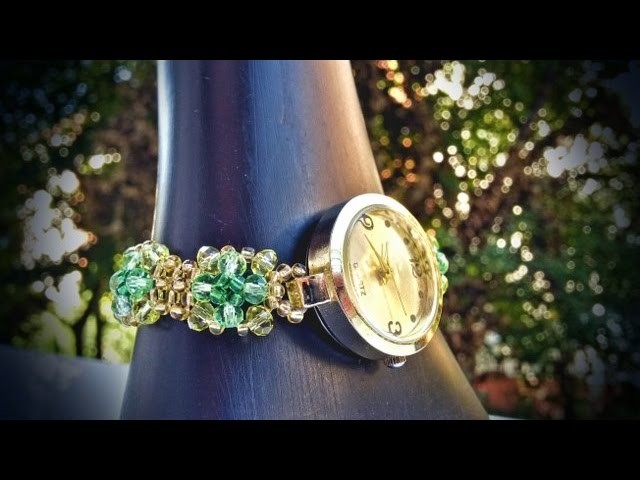 Beaded watch - tutorial handmade jewellery