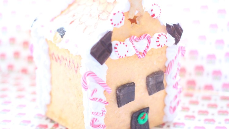 Christmas Project 2014: DIY Air Dry Clay Gingerbread House (Peppermints, Candy Canes and More!)