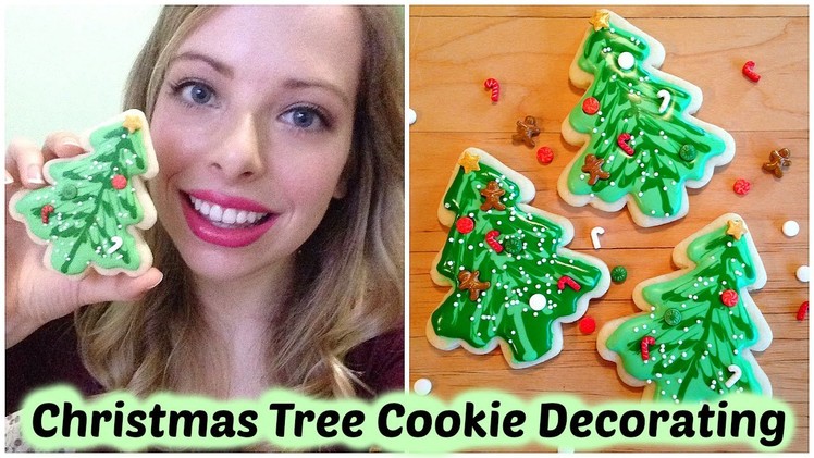 Christmas Tree Cookie Decorating - DIY Tutorial!