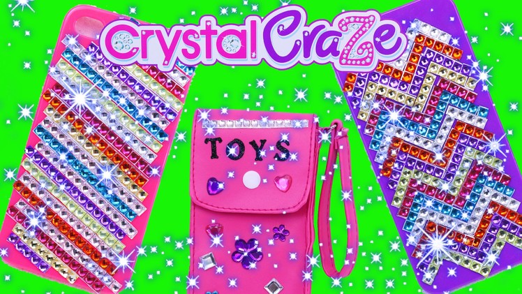 Cra-Z-Art iPhone DIY Cell Phone Case Maker Bling Jewels Crystal Craze Girl Craft Toy DisneyCarToys