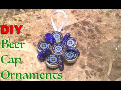 DIY Beer Cap Ornaments