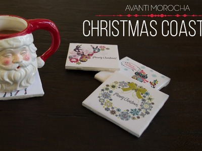 DIY Christmas Coasters. Portavasos Navideños  ft. GraphicStock