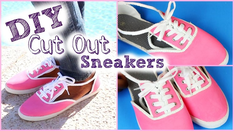 DIY Cut Out Sneakers | Valentine's Day 2015 | Tashalala