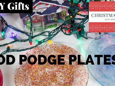 DIY Gifts: Personalized Plates With Dishwasher Safe Mod Podge