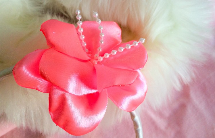 DIY: How to make a ribbon flower head band