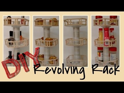 DIY "one of a kind" Rotating Rack------- (Estante giratorio)