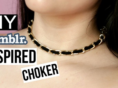 DIY Tumblr Inspired Choker Necklace. EASY & QUICK {Reupload}