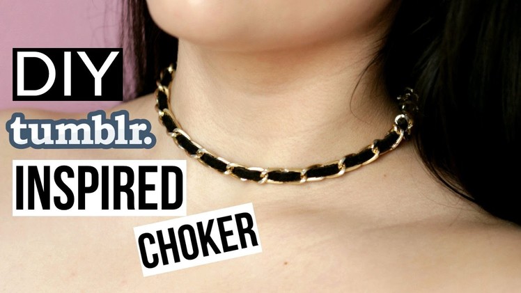 DIY Tumblr Inspired Choker Necklace. EASY & QUICK {Reupload}