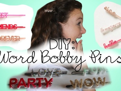 DIY: Word Bobby Pins | Cheap & Easy Christmas Gift
