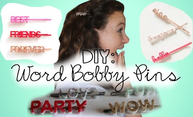 DIY: Word Bobby Pins | Cheap & Easy Christmas Gift