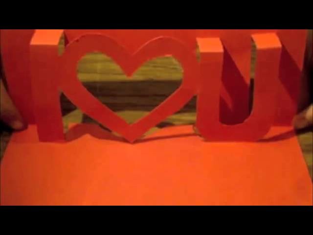 How To Make A Kirigami I U Card Love Letter Handmade Gifts For Boyfriend Girlfriend