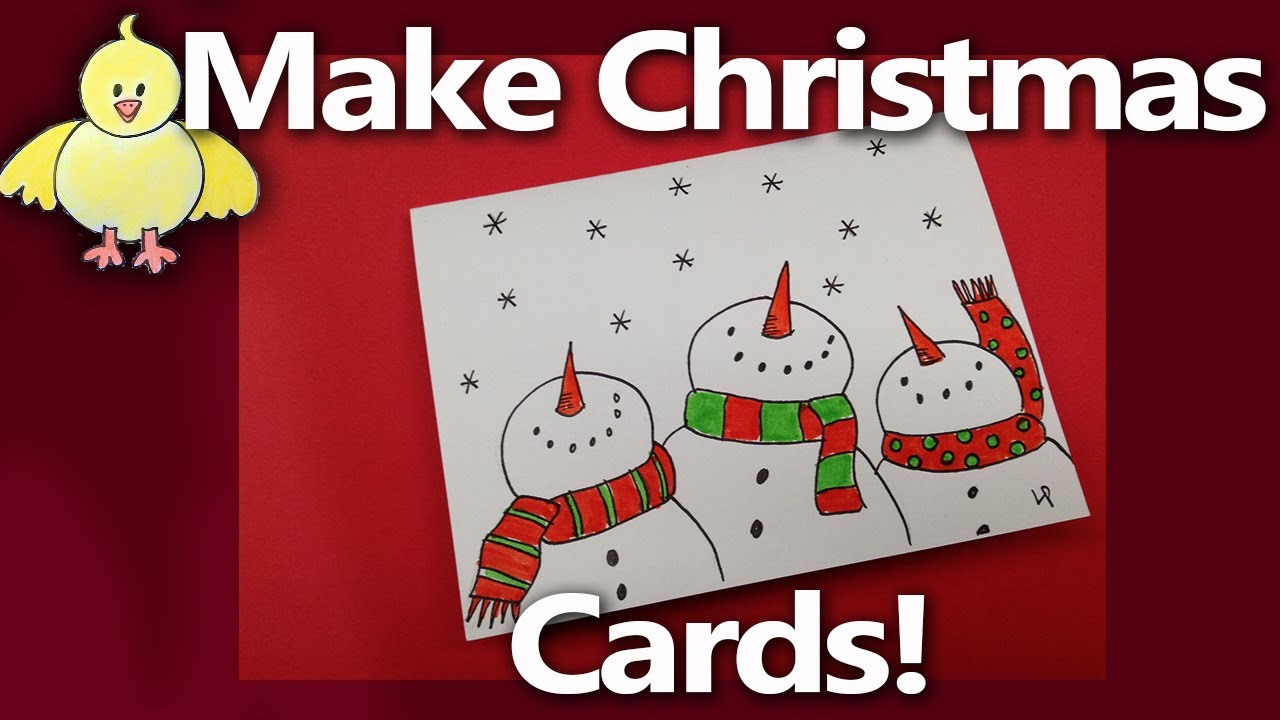 Making christmas cards. Christmas Cards cartoons своими руками.
