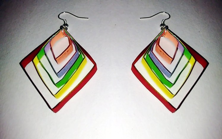 Multi color Quilling earrings quilling papers earring | Handmade Earrings