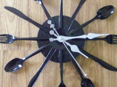 Create a Fun Recycled Cutlery Clock - DIY Home - Guidecentral
